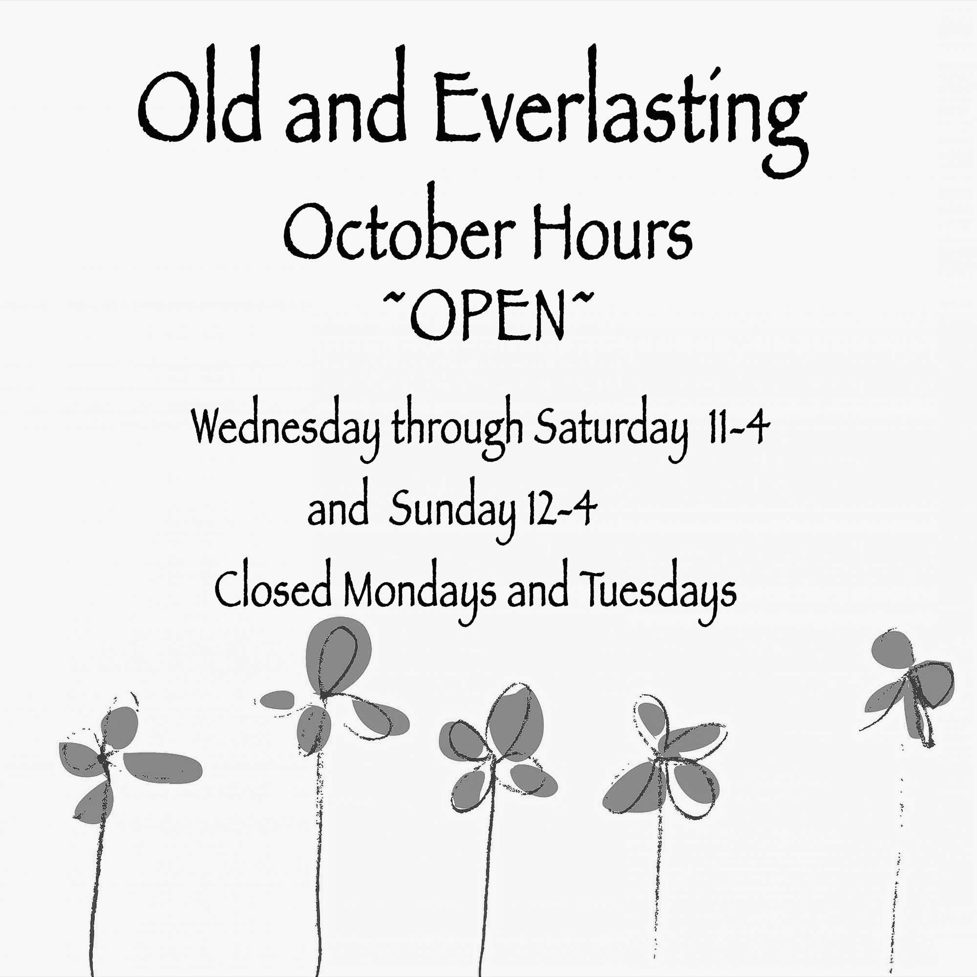 October Hours... Old and Everlasting Greeting Cards & Gifts