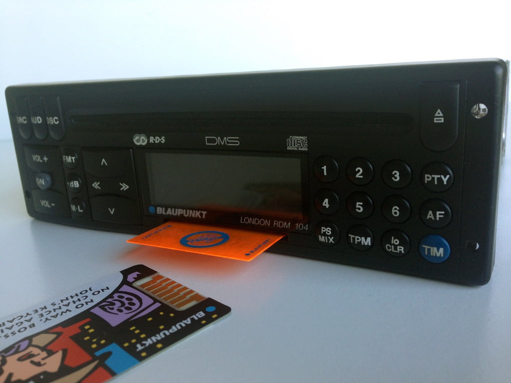 Blaupunkt London RDM 104. Very desirable radio. Original classic car