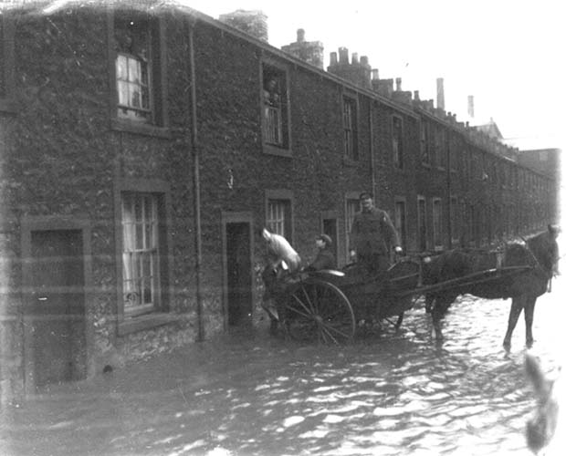 Flood at Taylor Street Clitheroe