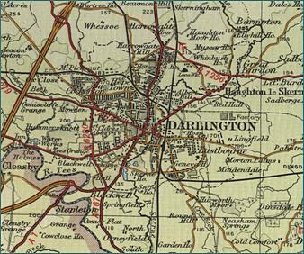 Old Maps Of Darlington Darlington Map