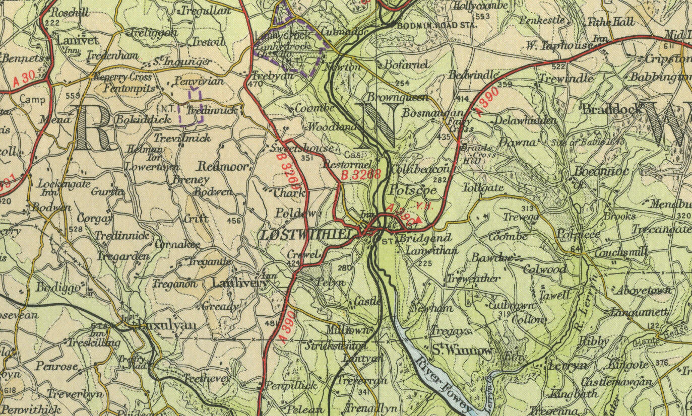 Lostwithiel Map