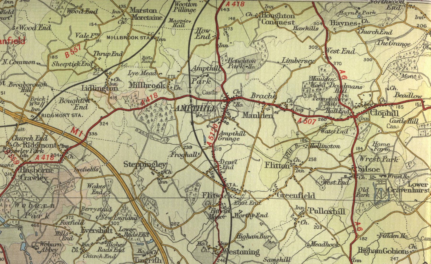 Ampthill Map