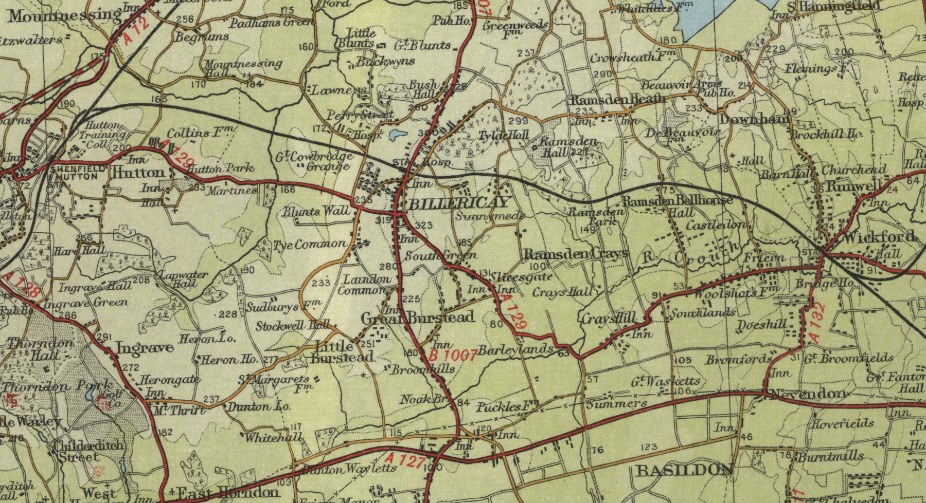 Billericay Map