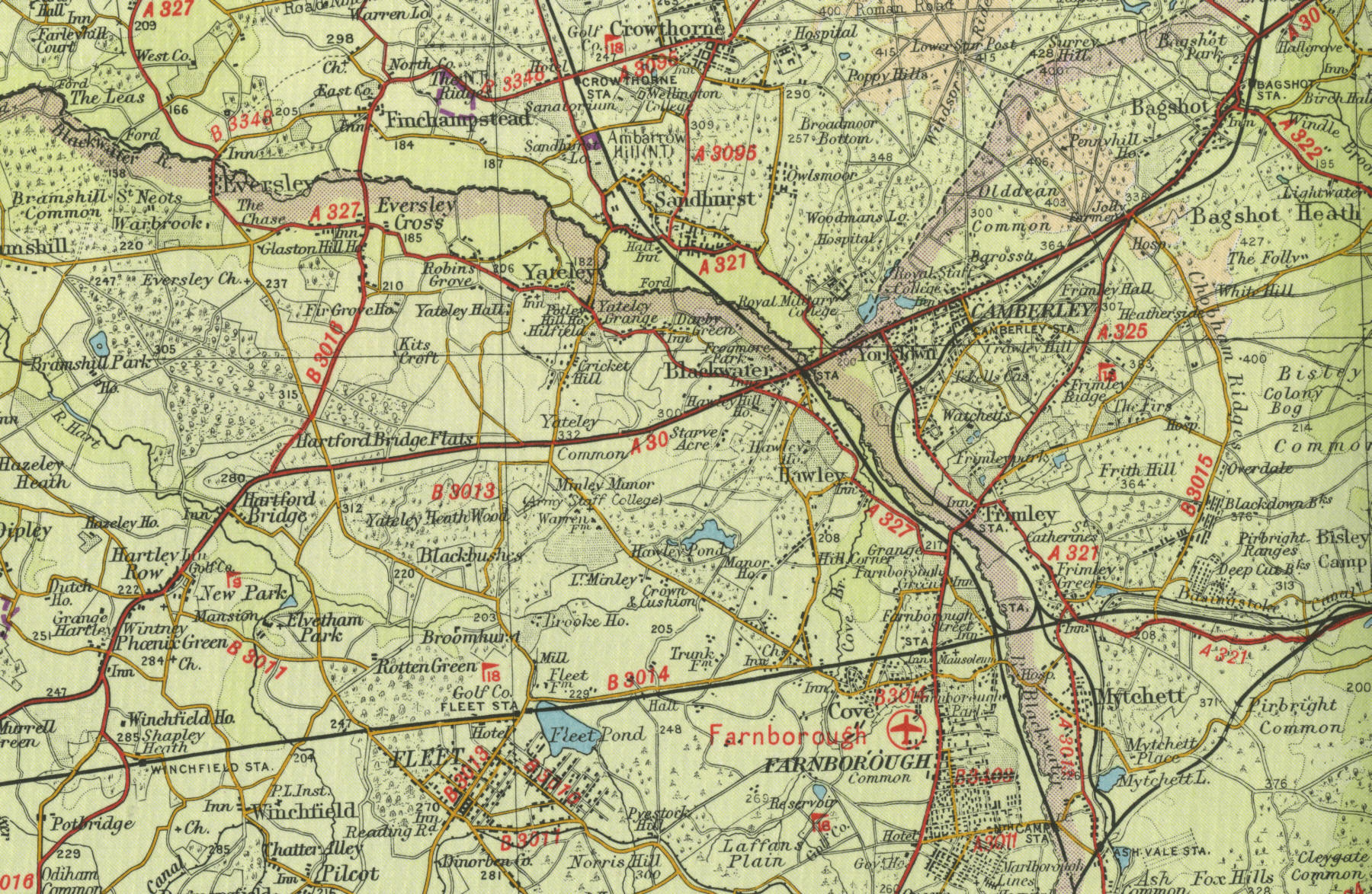 Camberley Map