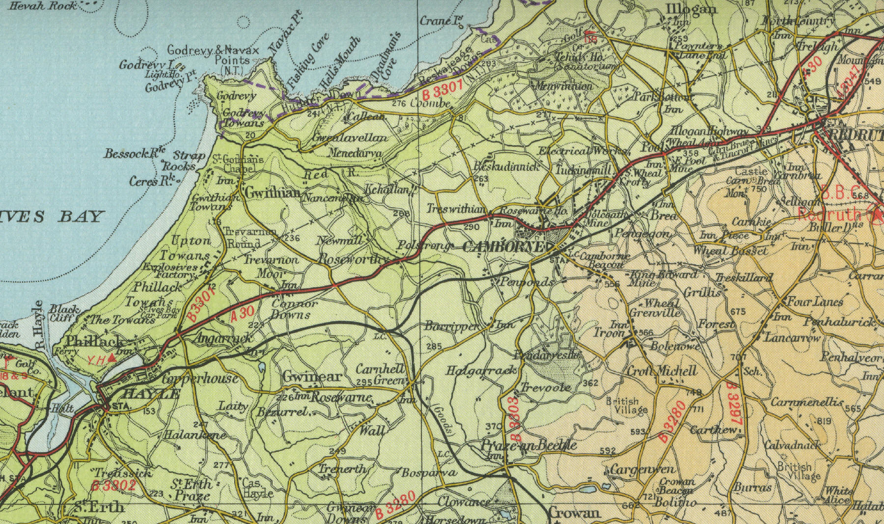 Camborne Map
