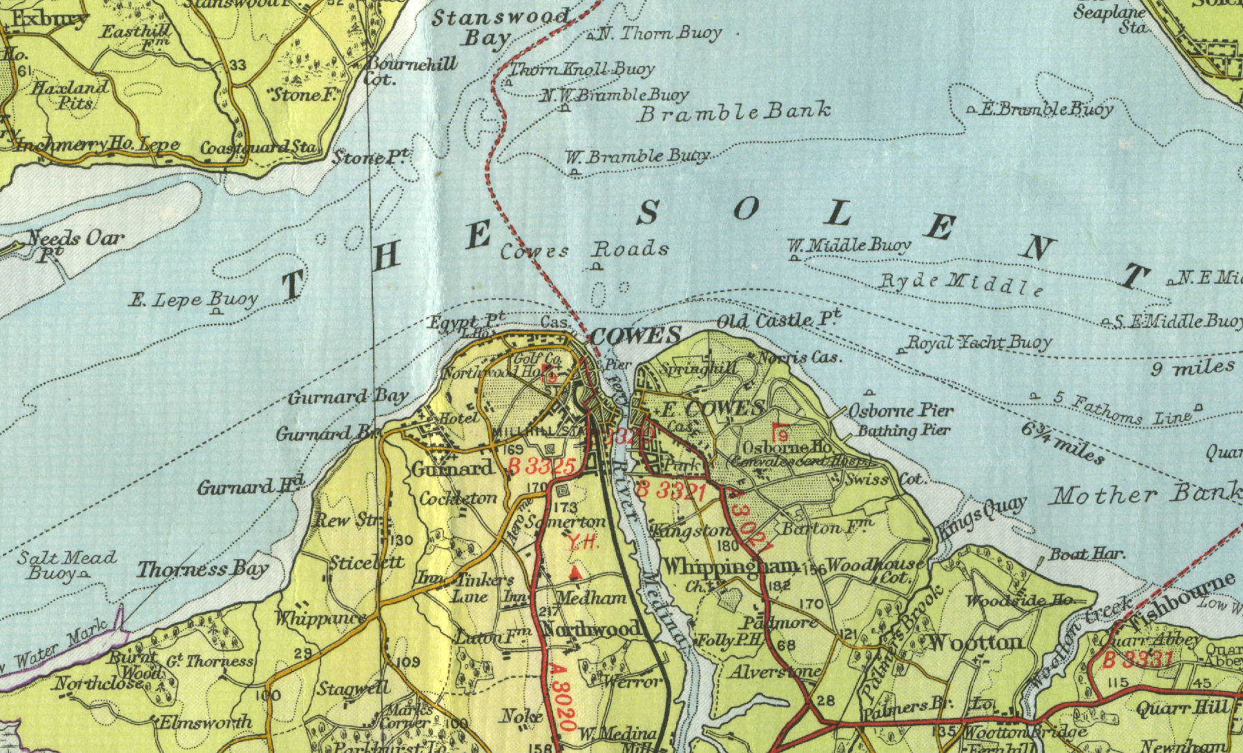 Cowes Map
