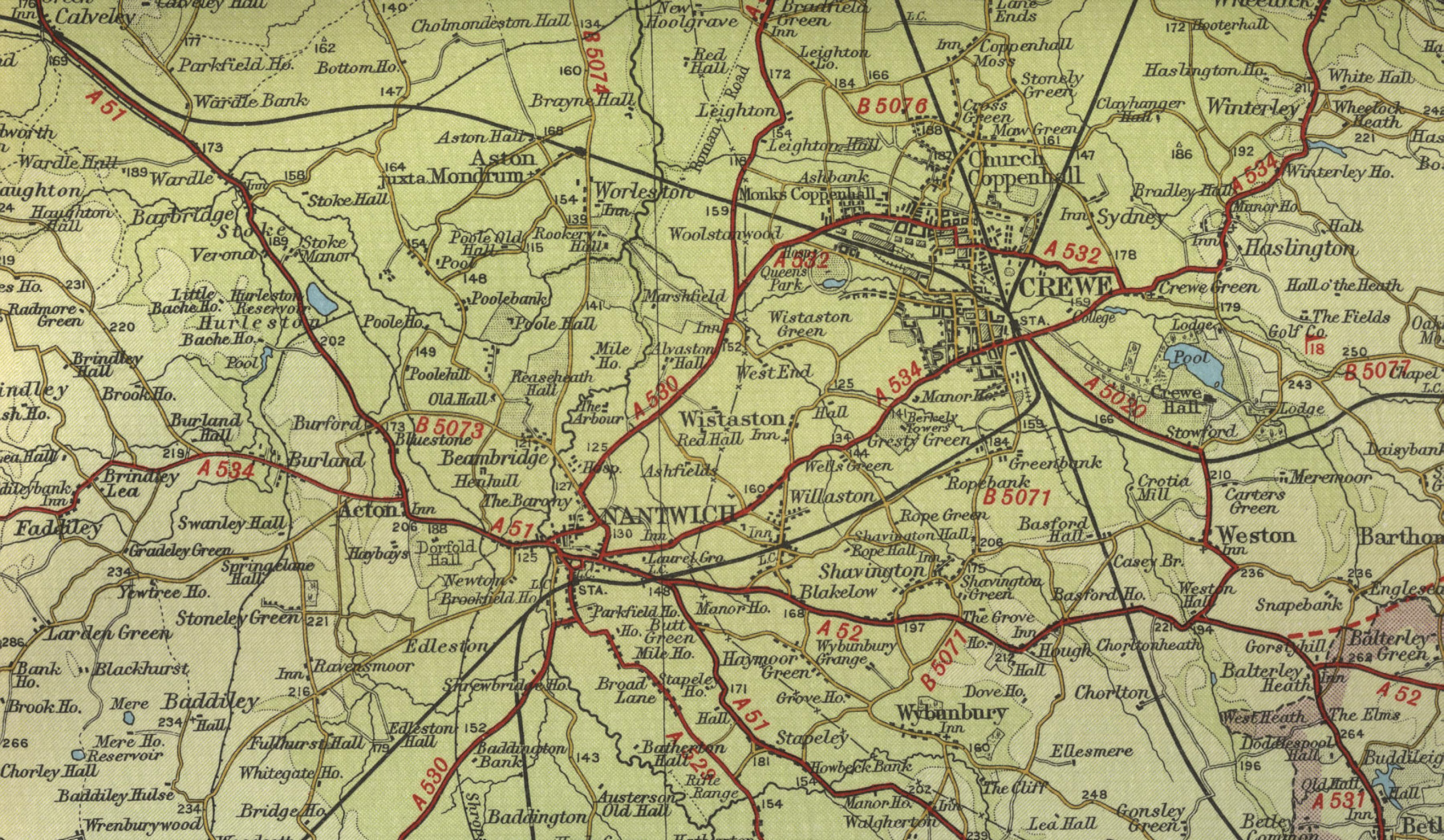Map Of Crewe Cheshire Crewe Map