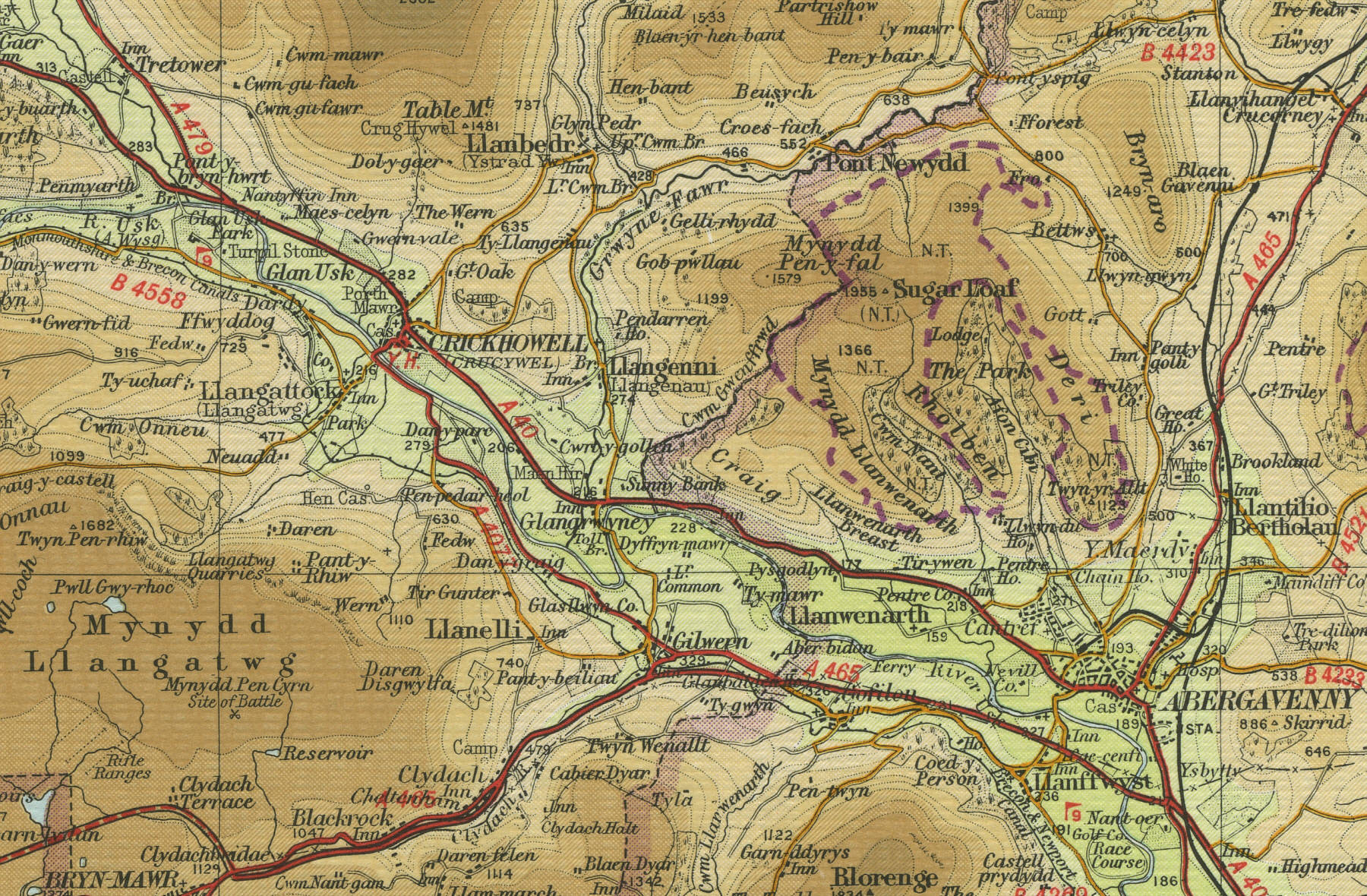 Crickhowell Map