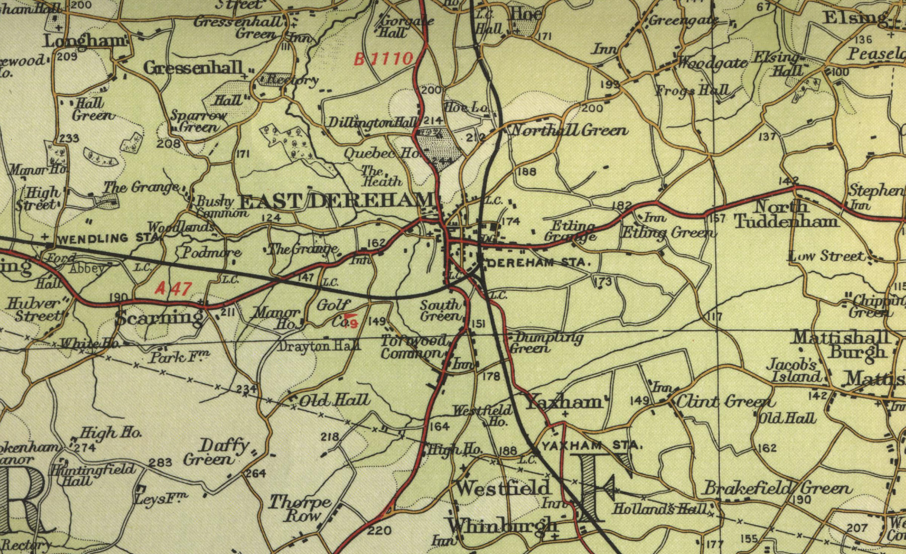 Dereham Map