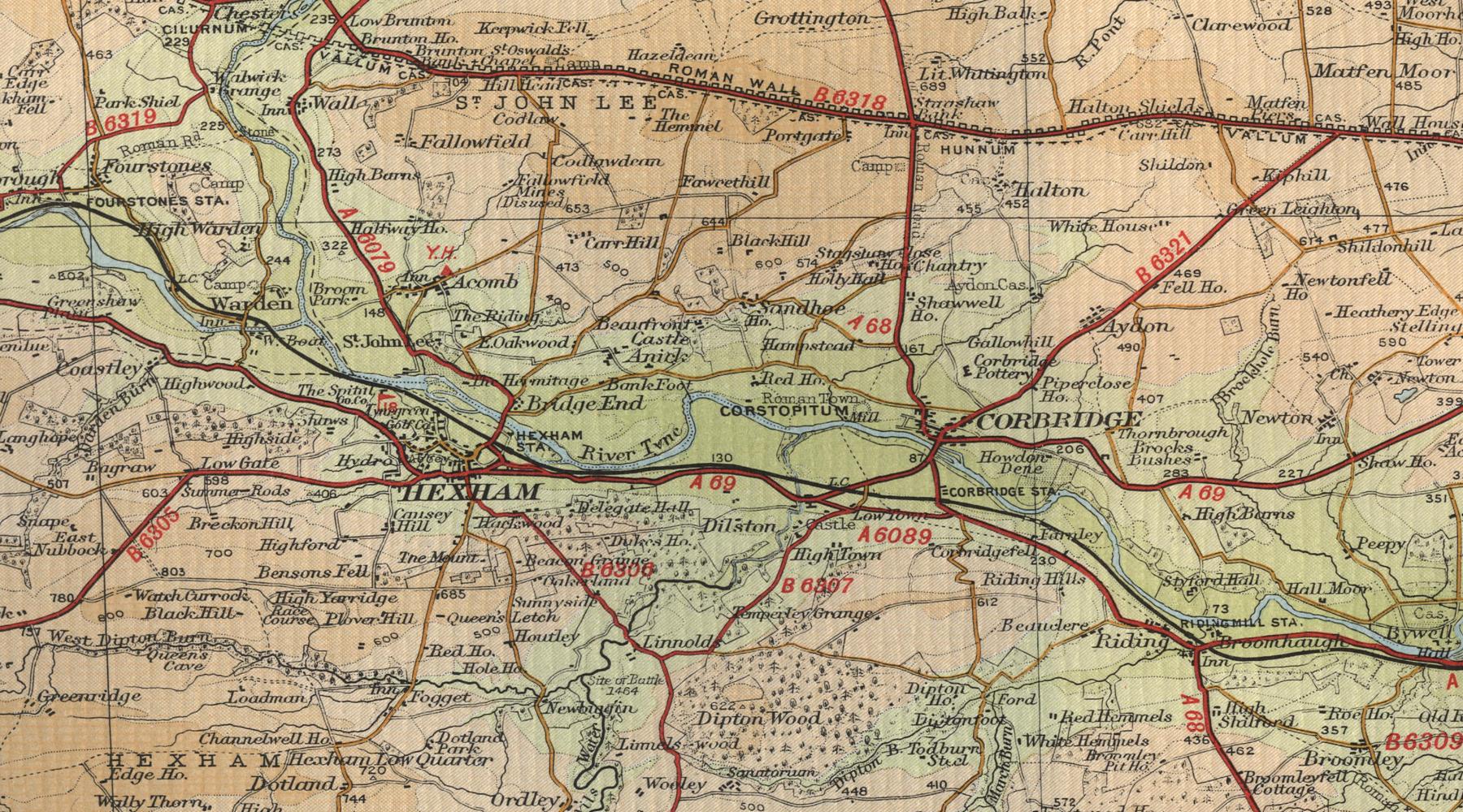Hexham Map