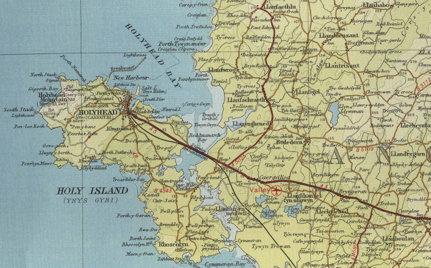 Holyhead Map