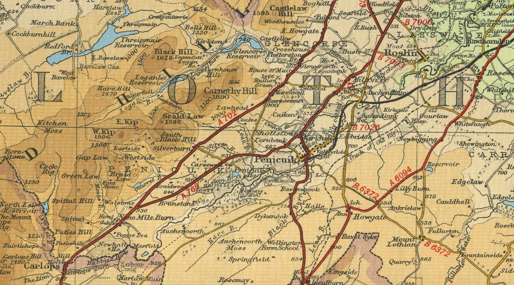 Penicuik Map