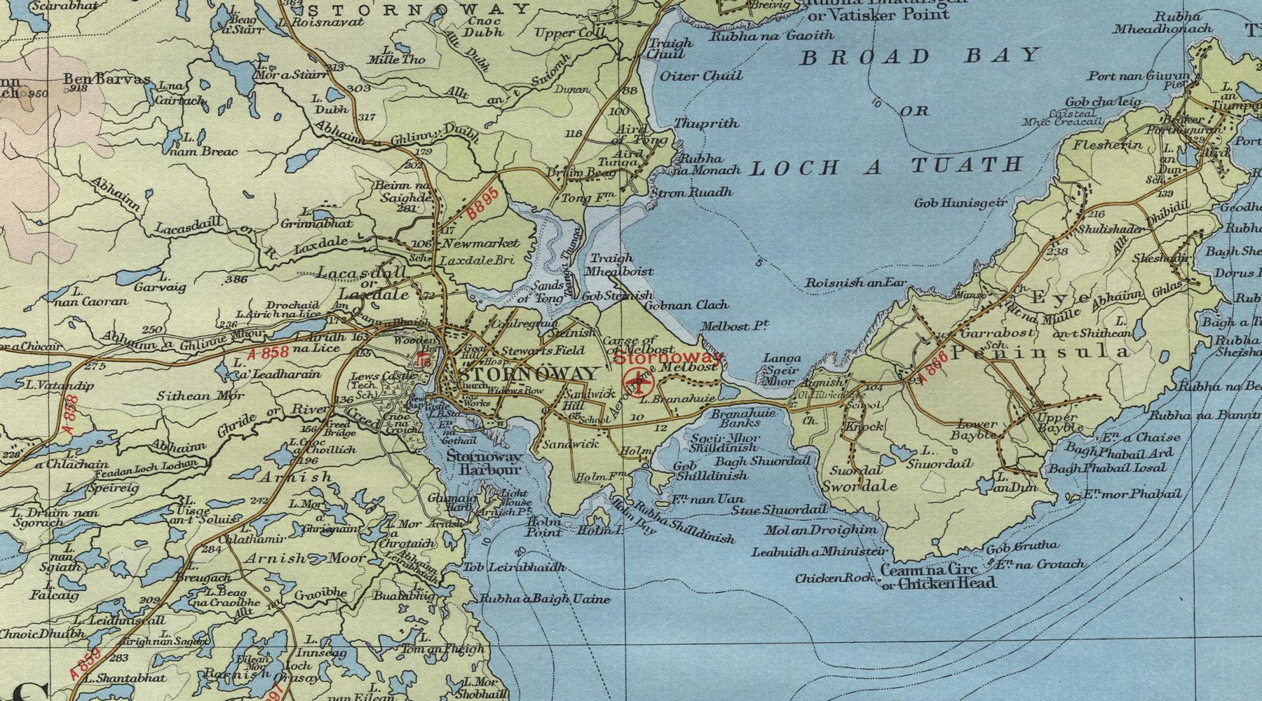 Stornoway Map