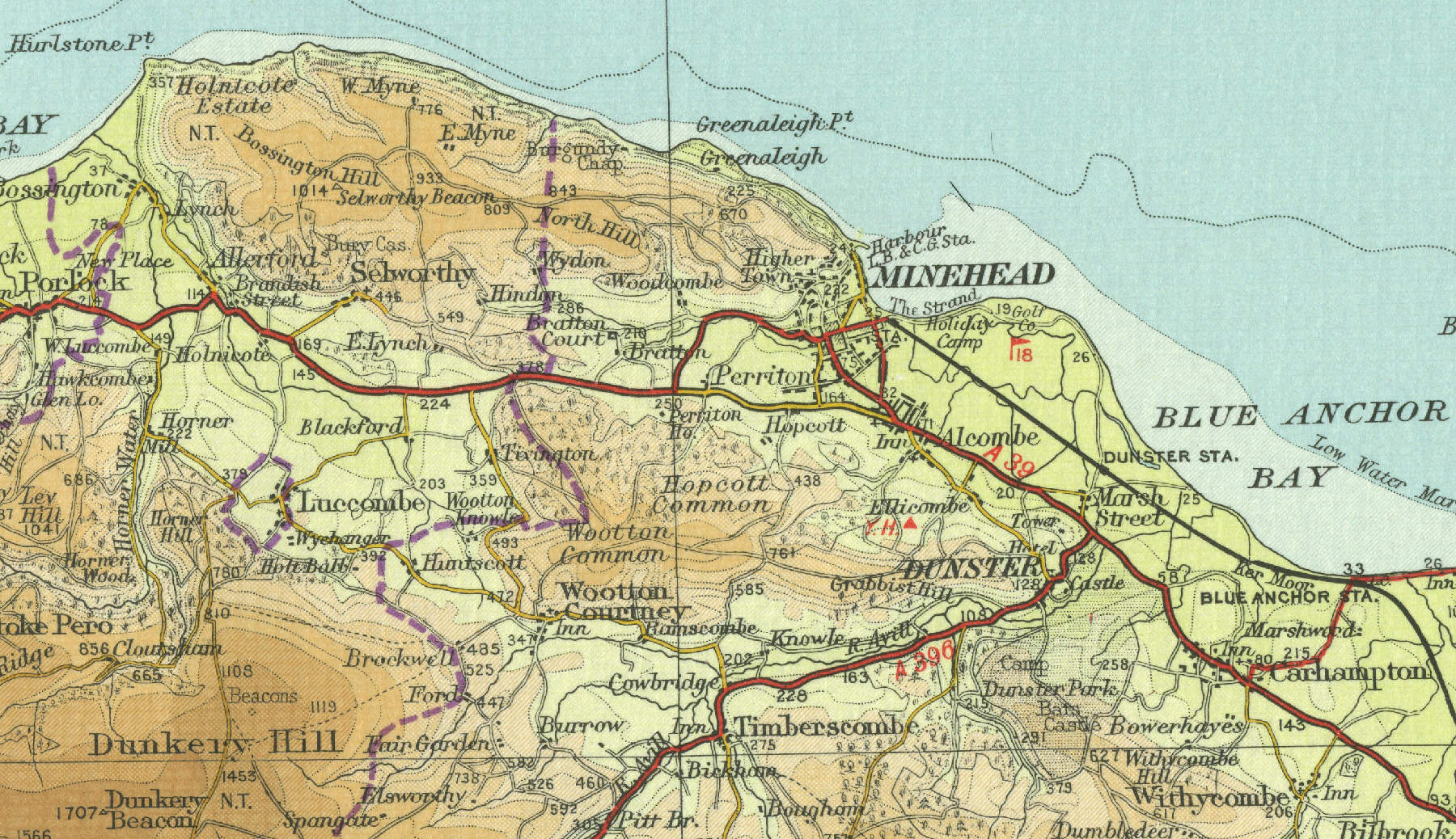 Minehead Map