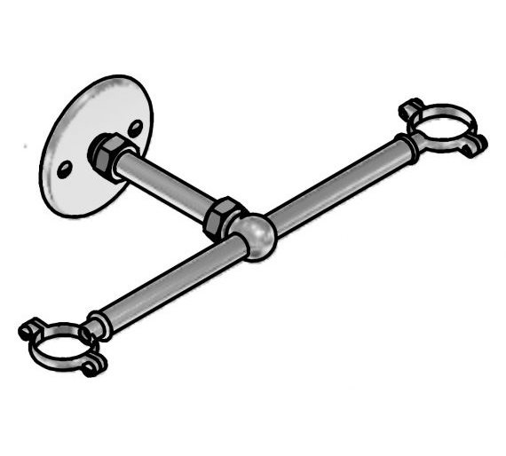 Standpipe Support Bracket Old Fashioned Bathrooms
