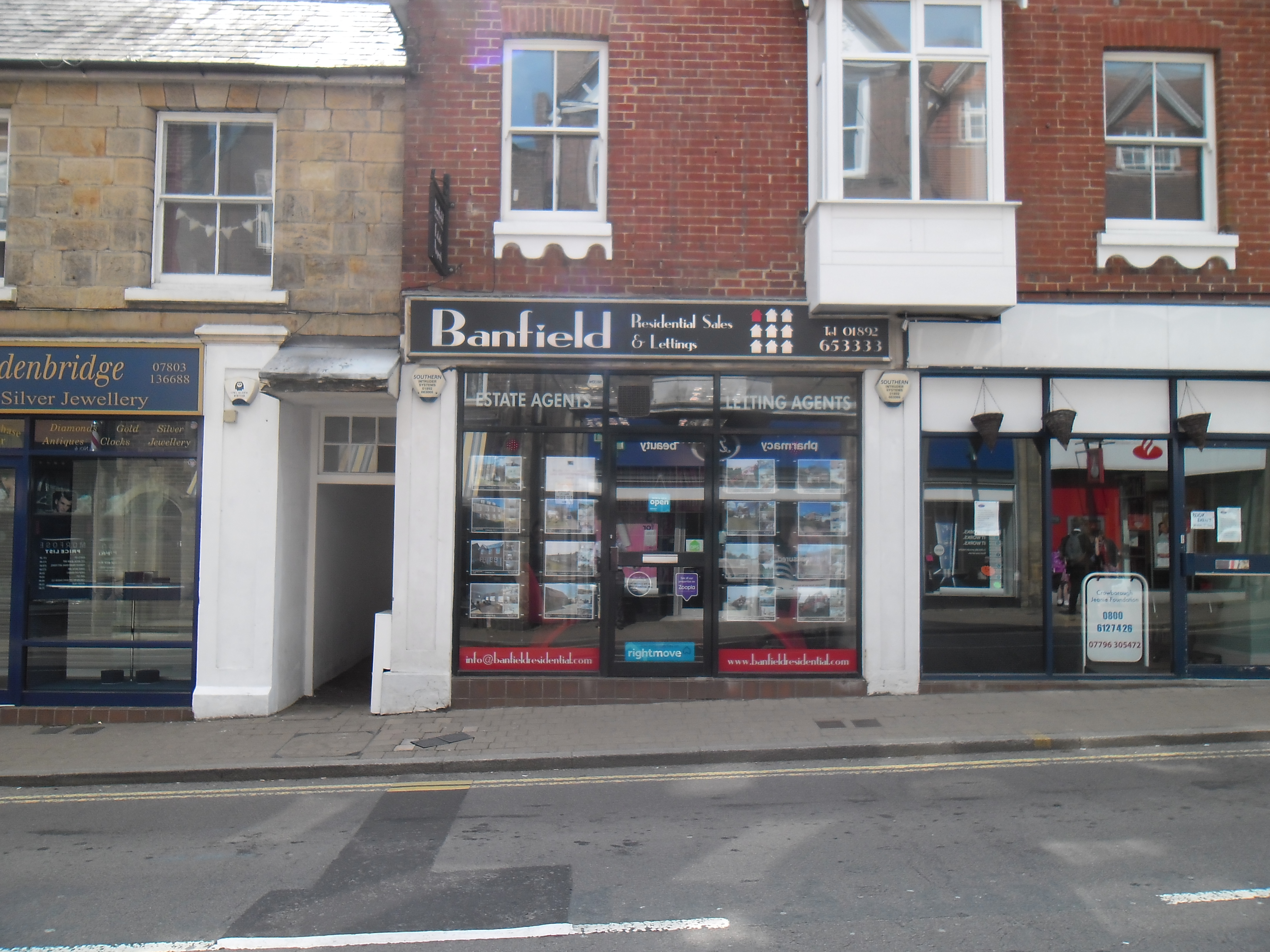 Crowborough High Street shop now let Oldfield Smith & Co