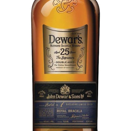 Dewar's 25 Year Old Blended Scotch Whisky 750mL OldGrogram