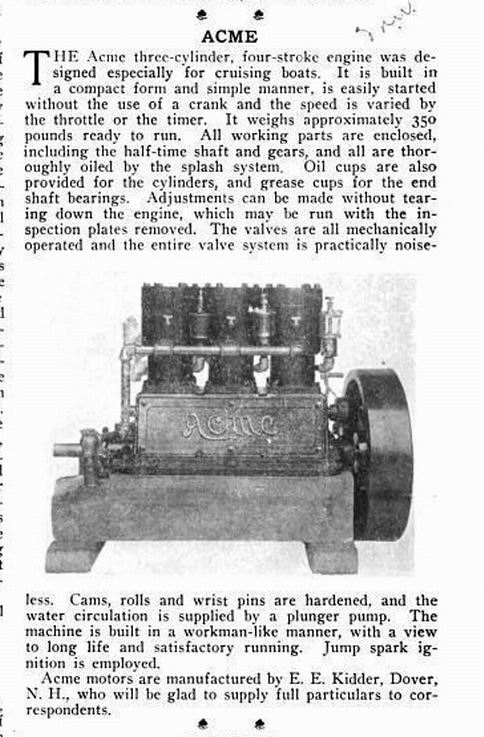 Old Marine Engine: Dover, New Hampshire 1907