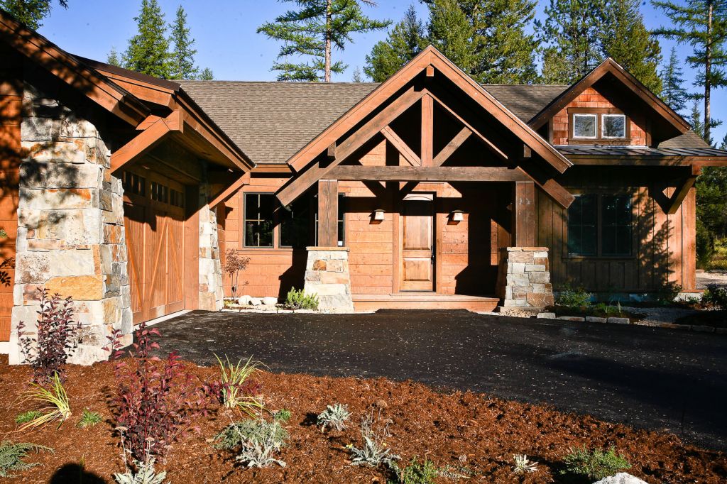 New Whitefish Custom Homes featuring Mountain Architecture