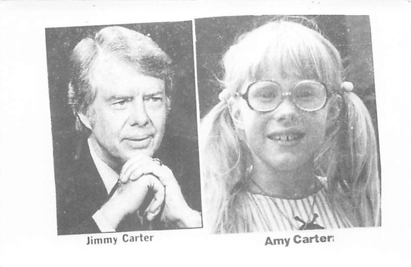 Jimmy Carter Amy Carter Postcard
