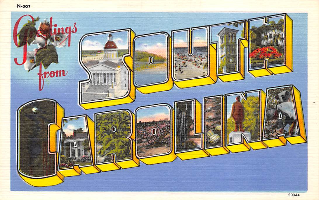 South Carolina Postcards for Sale