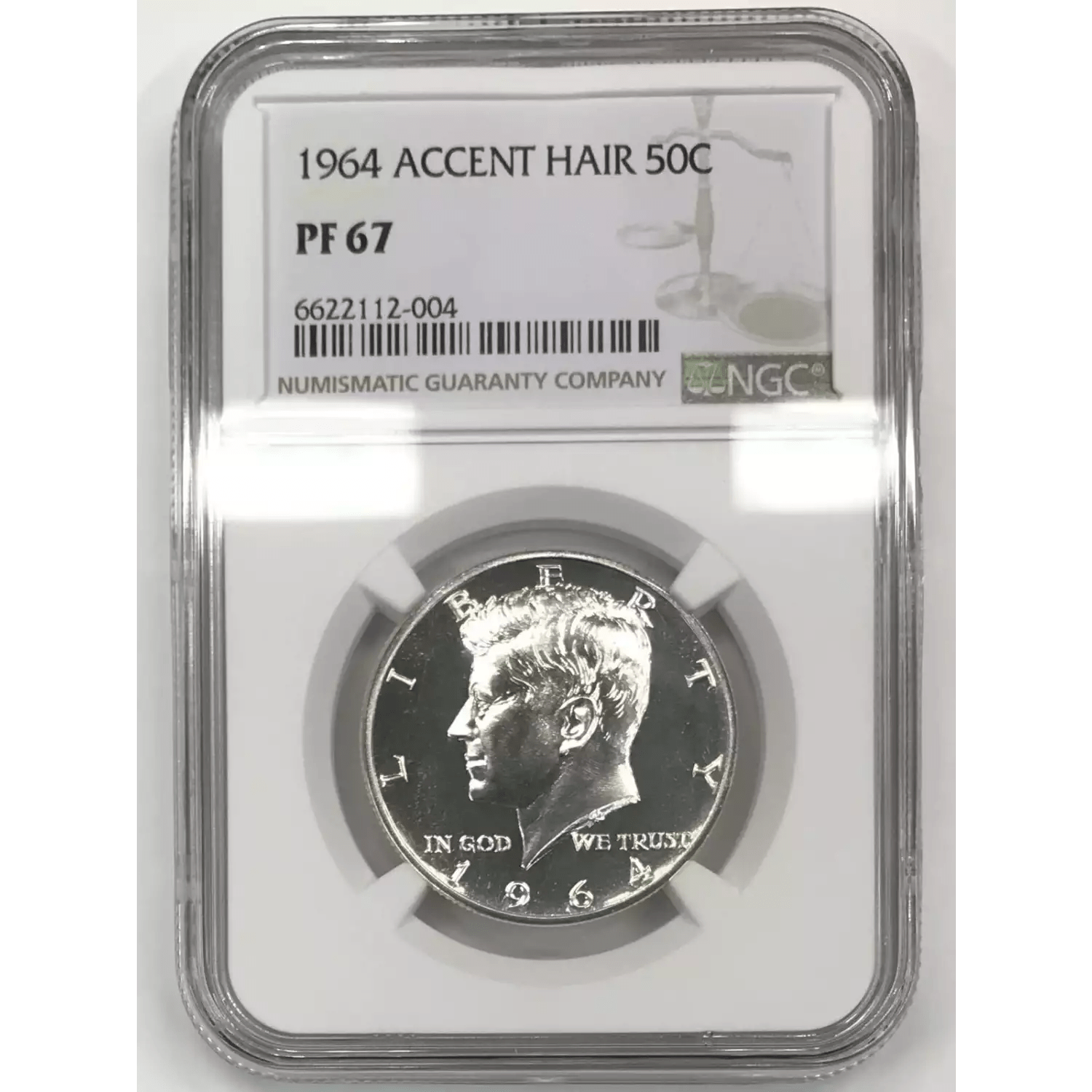 1964 NGC PF67 Accent Hair Silver Kennedy Half Dollar Old Pueblo Coin