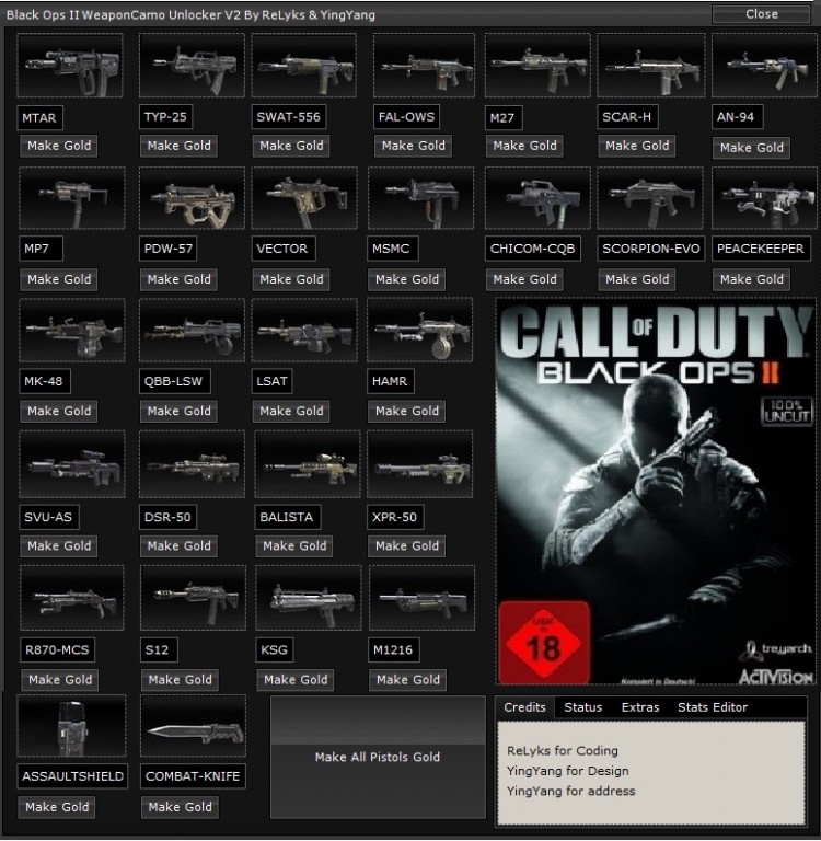 Download Black Ops 2 CamoUnlocker + OldSchoolHack attachment