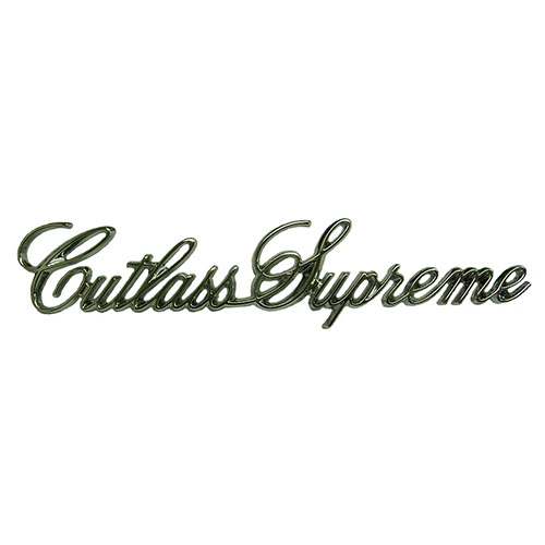 Trunk Script Emblem, Cutlass Supreme - OldsParts.com