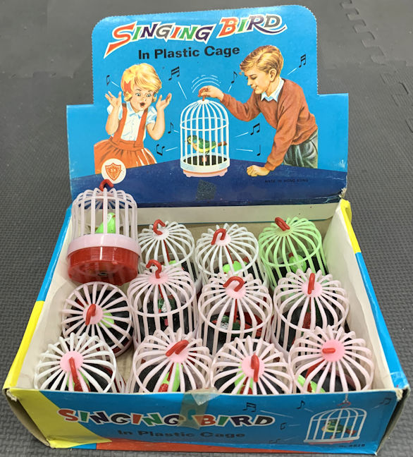 Singing Toy Bird Display with 12 Bird in Cages