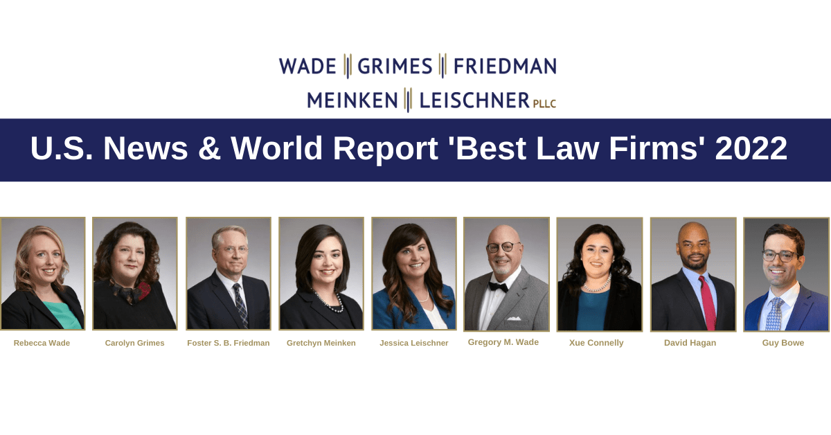 Wade Grimes Friedman Meinken & Leischner Named 2022 Best Law Firm by U