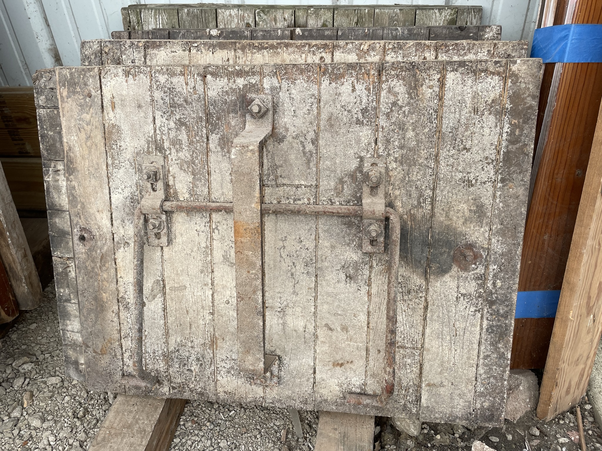 Solid Old Silo Doors with Original Hardware ND MillWerk Salvage and Sales
