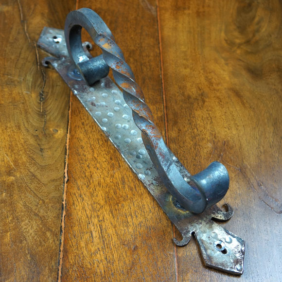 Espanola Decorative Iron Door Pull, Rustic Door PullsOld World Hardware