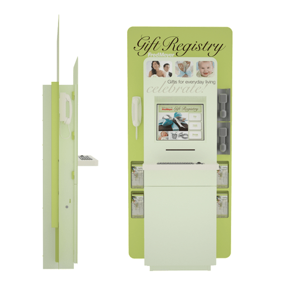 Custom Retail Kiosk Fred Meyer Gift Registry Kiosk by Olea