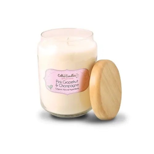 Celtic Candles Pink Grapefruit & ChampagneScented Candle Jar O