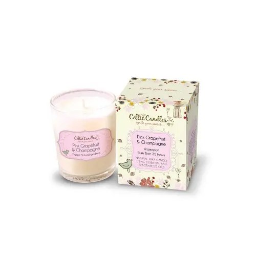 Celtic Candles Pink Grapefruit & Champagne 9cl Scented Votive