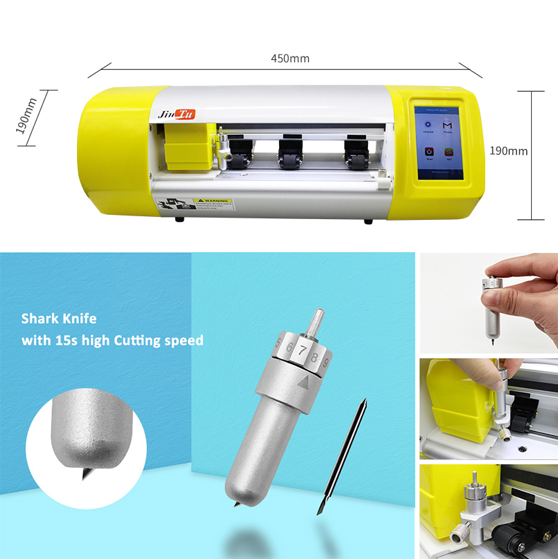 China Front Back Film Phone Cutter Mobile Glass Screen Cut Machine Hydrogel HammerProof TPU