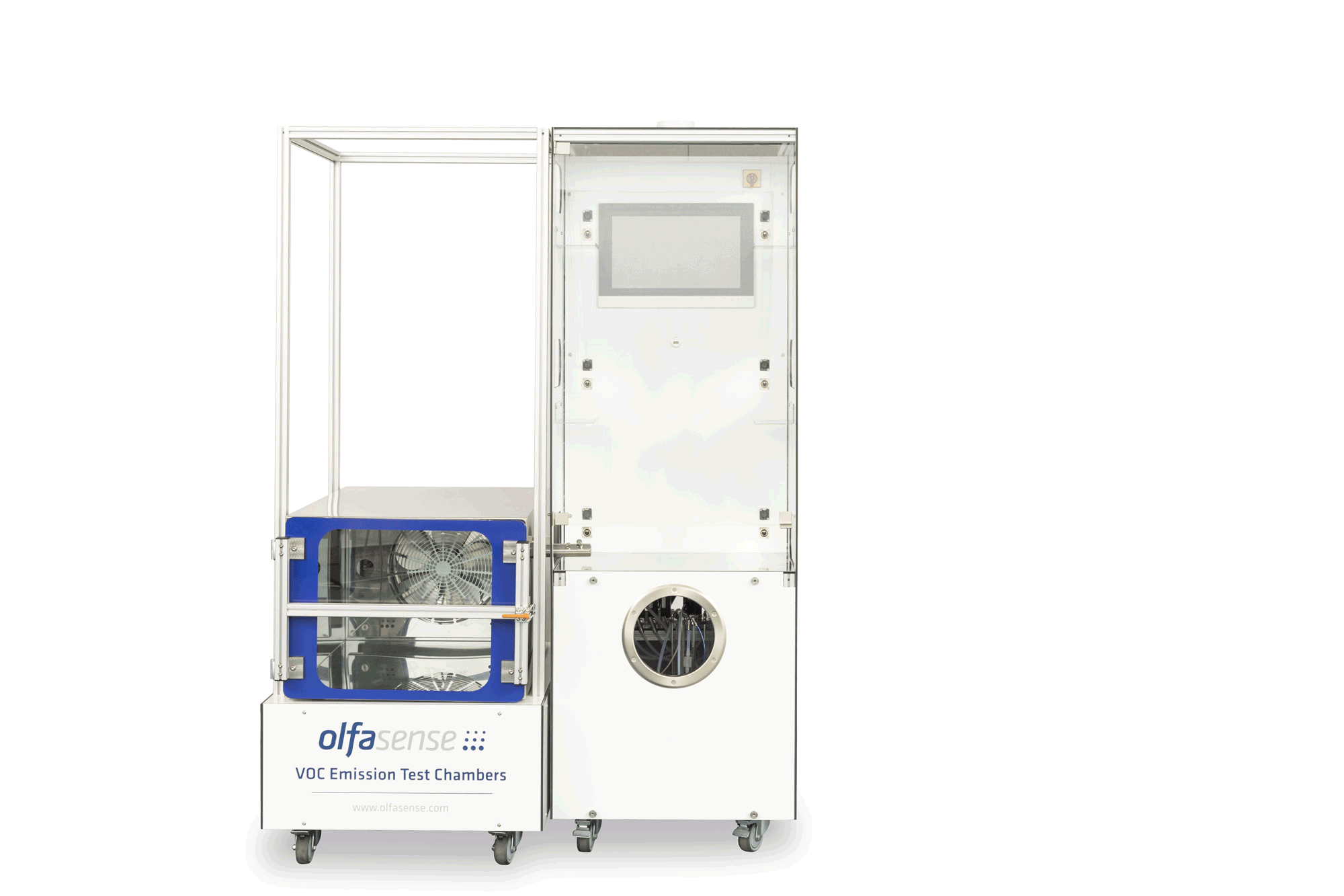 VOC emission test chamber with passive temperature control Olfasense