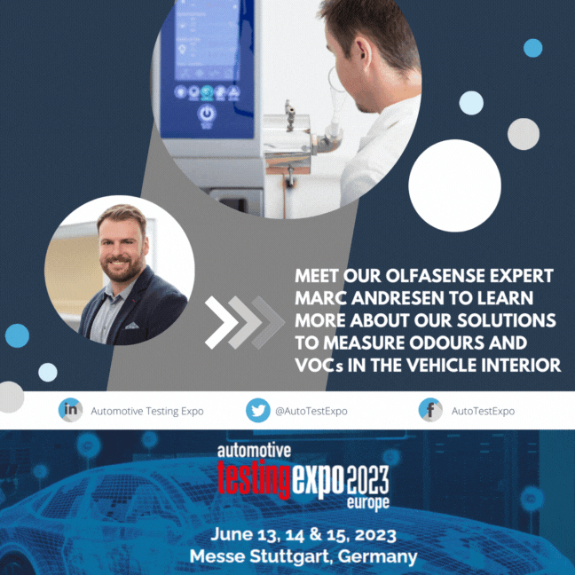 Meet Olfasense at the Automotive Testing Expo Olfasense