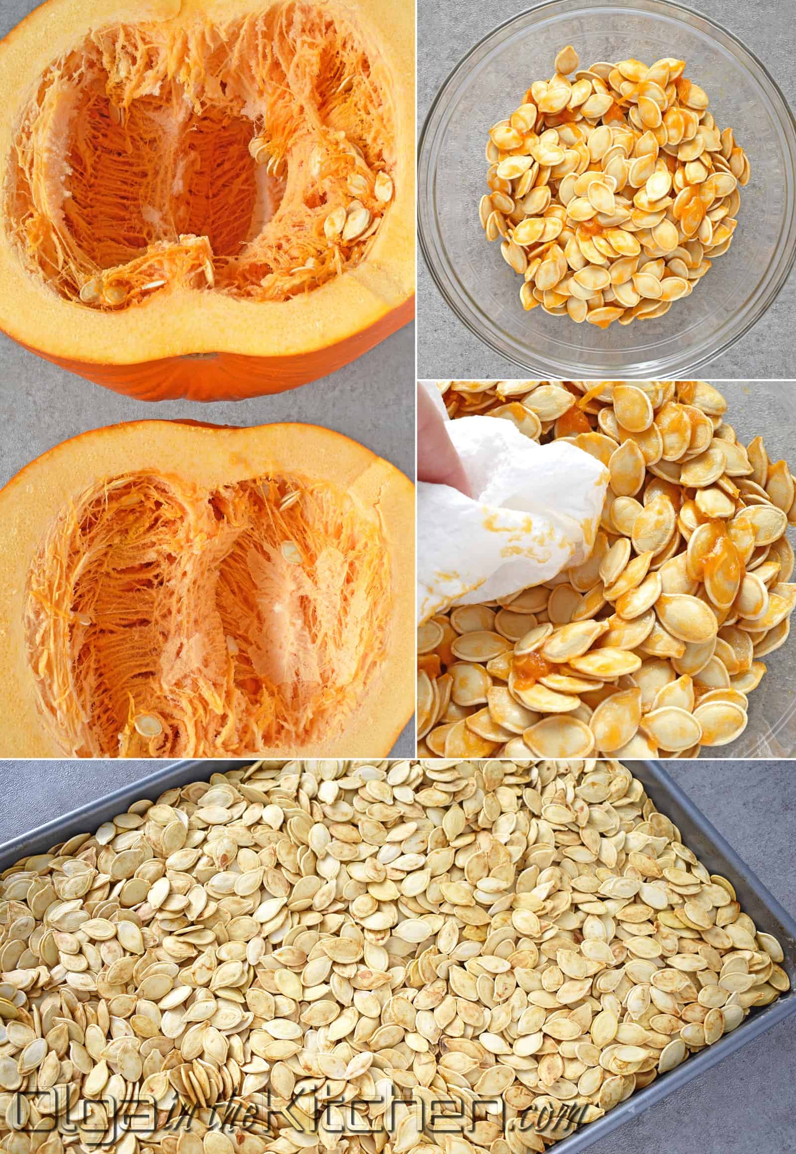 Roasted Pumpkin Seeds Olga in the Kitchen