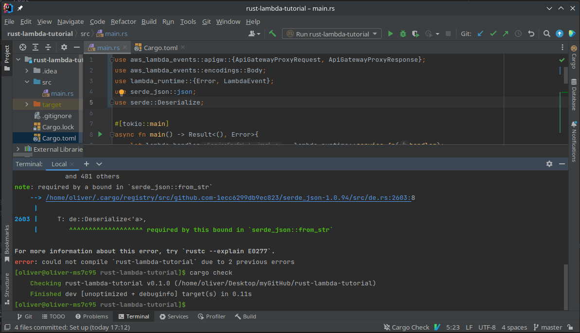 How to build and deploy AWS Lambda in Rust Oliver Looney