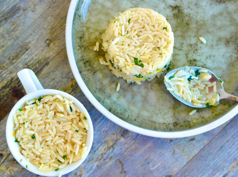 Authentic Greek Lemon RiceRizi Lemonato Olive Tomato