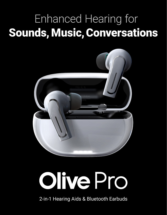 Olive Pro 2in1 Hearing Aids & Bluetooth Earbuds