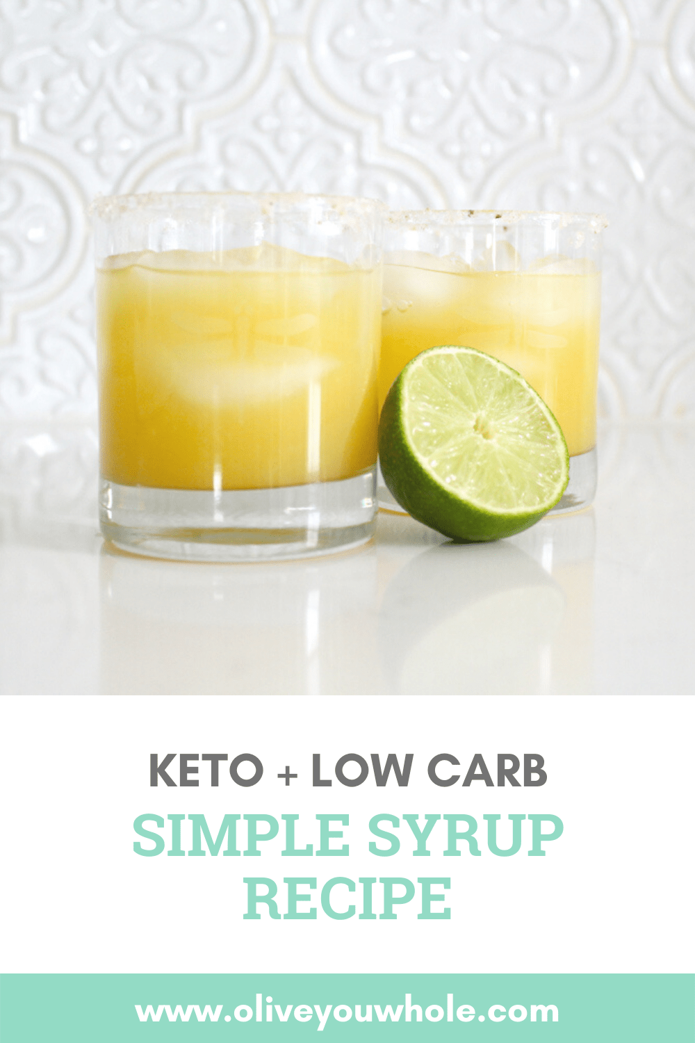 Keto Simple Syrup Recipe (1g net carbs Monk Fruit) Olive You Whole
