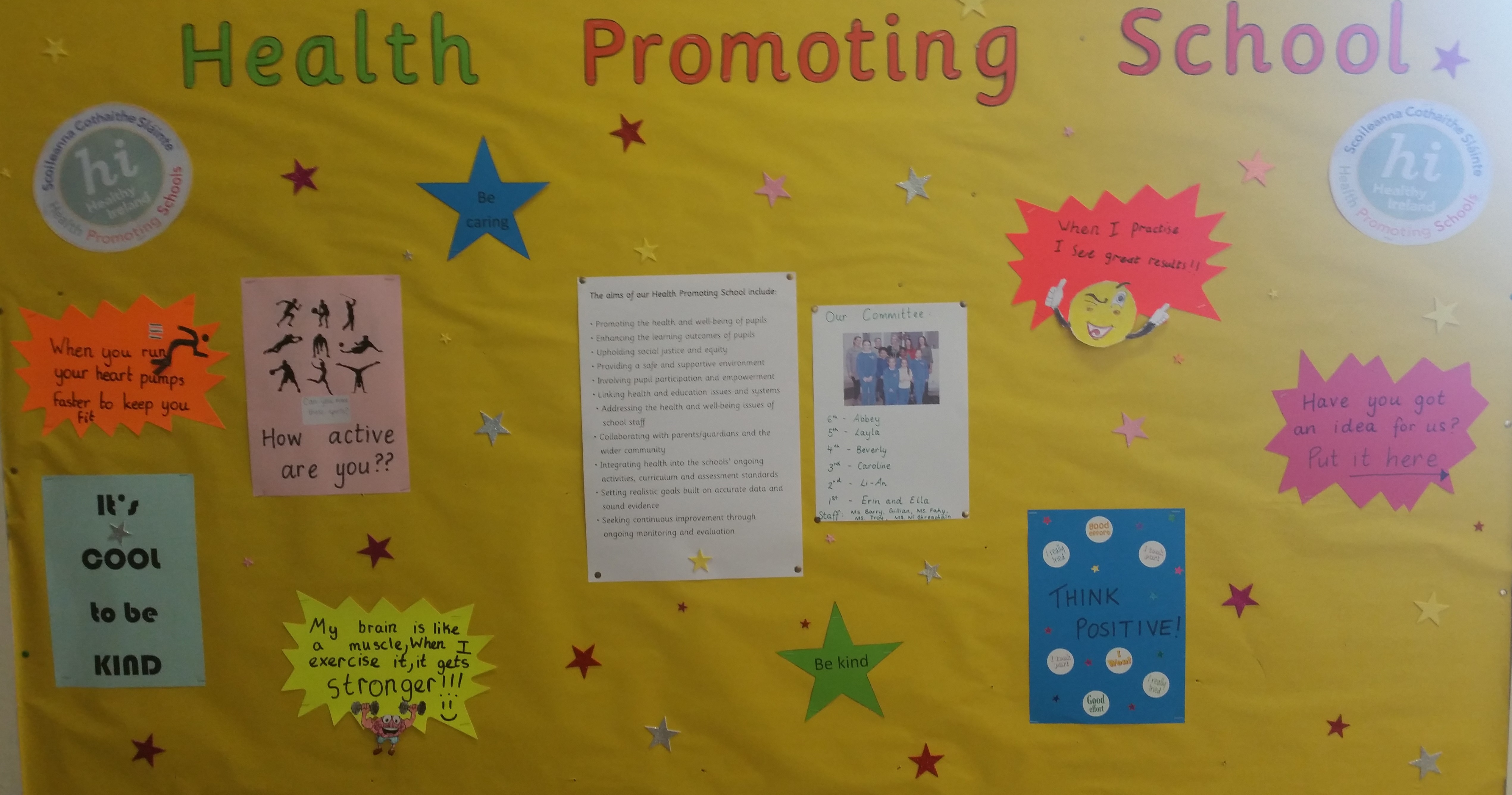 noticeboard Our Lady of Consolation National School