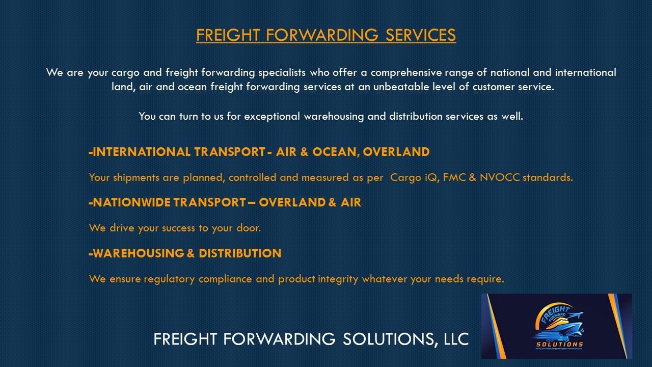 Freight Forwarding Solutions LLC olofamily