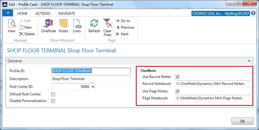 Dynamics-NAV-OneNote-Integration-Setup