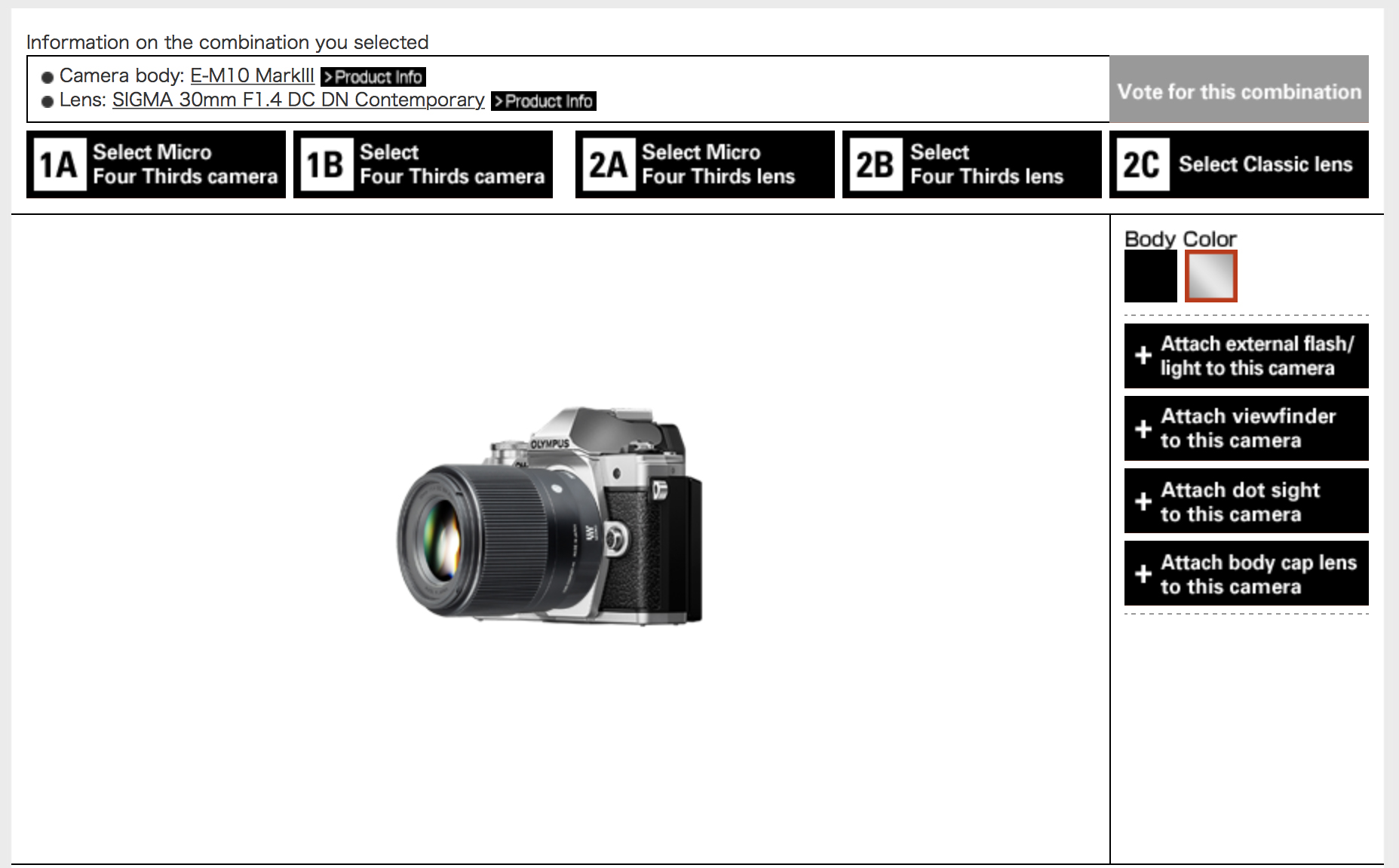 Micro 43 Matching Simulation Olympus Passion