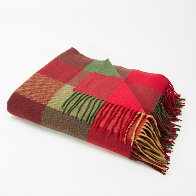 Red Lambswool Check Ó'Máille The Original House of Style