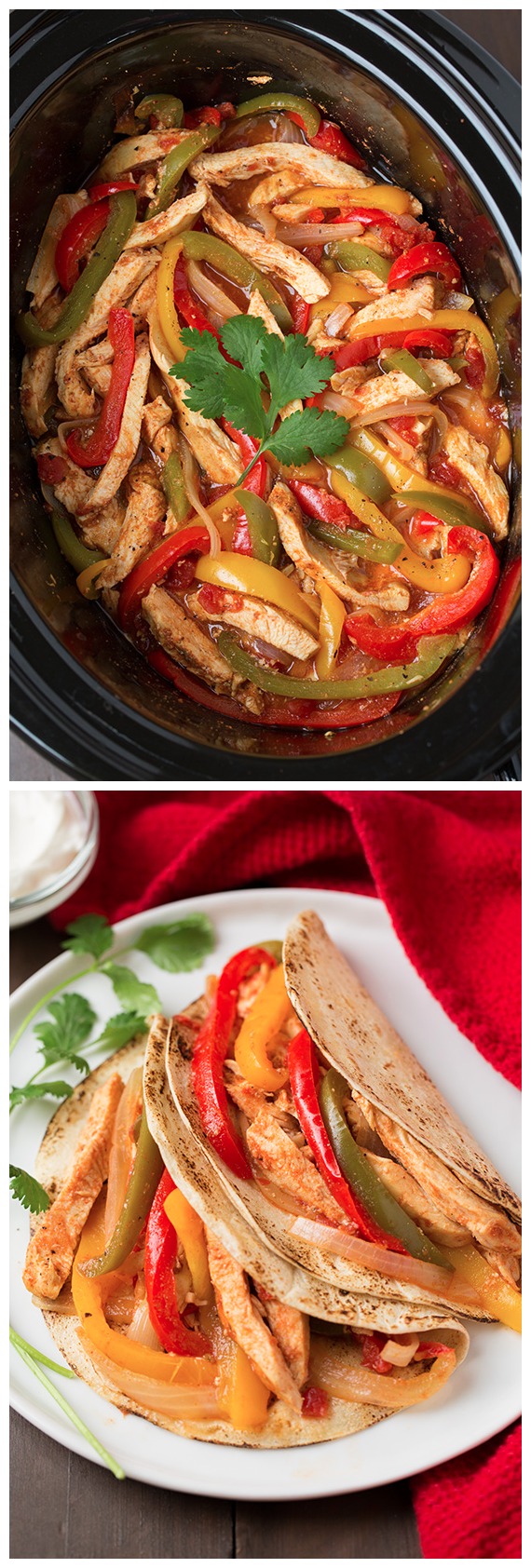 Slow Cooker Chicken Fajitas OMG Cheese