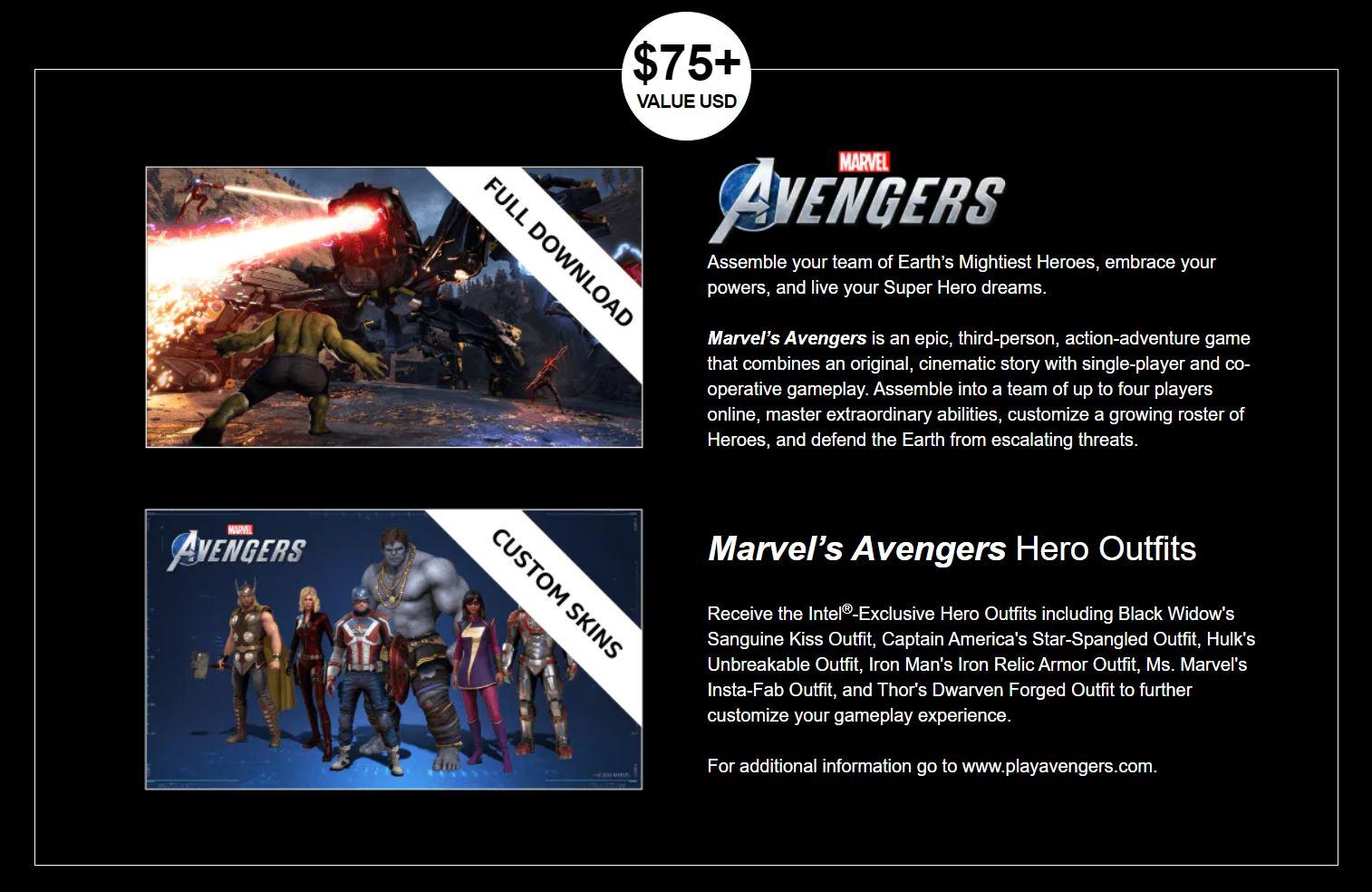 Intel voici les processeurs Marvel's Avengers Collector Edition